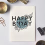 'Happy B'day' Letterpress Card, thumbnail 2 of 4