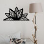 Metal Lotus Mandala Flower Wall Art Serene Design, thumbnail 1 of 12