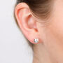 Sterling Silver Ball Stud Earrings, thumbnail 2 of 7