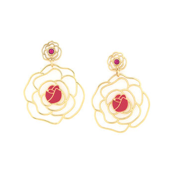 Statement Flower Drop Earrings, 3 of 3