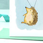 Hedgehog 50th Birthday Card, thumbnail 2 of 8
