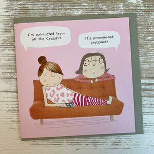 'I'm Exhausted From All That Crossfit…' Greetings Card By Nest Gifts