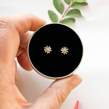 Sterling Silver Flower Earrings In A Gift Tin, 2 of 12