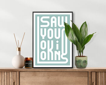 Saw You Looking, Poster Print, Retro Print, 9 of 11