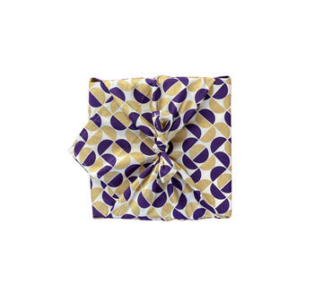 Fabric Gift Wrap Reusable Furoshiki Gold Moons, 2 of 6