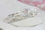 Faceted Rose Quartz And White Opal Adjustable Bracelet, thumbnail 1 of 8