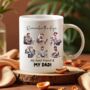 Funny Illustration Personalised Dad Mug From Son, thumbnail 4 of 7