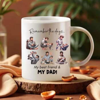 Funny Illustration Personalised Dad Mug From Son, 4 of 7