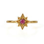 Guiding North Star Gemstone Gold Vermeil Ring, thumbnail 7 of 10