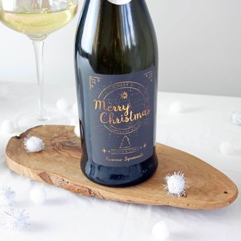 Christmas Personalised Prosecco Bottle, 3 of 5