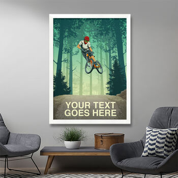 Personalised Mountain Bike Poster, 3 of 7