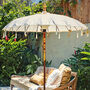 Handmade Balinese Garden Parasol Soft Cream, thumbnail 1 of 2