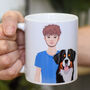 Personalised Dog Dad Illustrated Avatar Gift Mug, thumbnail 12 of 12