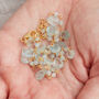 Aquamarine Silver Gold Plated Beaded Necklace, thumbnail 6 of 11