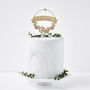 Personalised Wreath Christmas Cake Topper, thumbnail 5 of 6