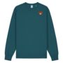 Organic Cotton Adults Embroidered Hedgehog Sweatshirt, thumbnail 4 of 12