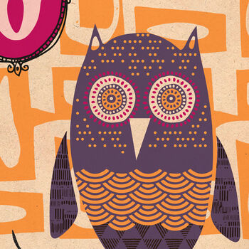 O Is For Owl Poster Print, 3 of 4