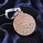 Personalised Wooden Bauble Map Decoration, thumbnail 2 of 3