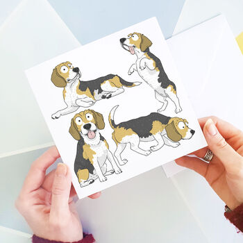 Beagle Illustration Card, 3 of 4