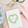 Floral “Love You” Valentine's Card, thumbnail 2 of 5
