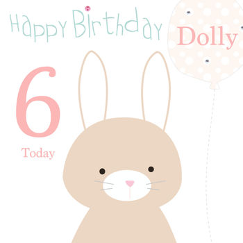 Happy Birthday Bunny Greeting Card, 2 of 2