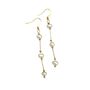 Three Pearl Drop Gold Plated Tarnish Free Earrings, thumbnail 3 of 3