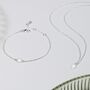Freshwater Pearl And Sterling Silver Bracelet, thumbnail 4 of 5