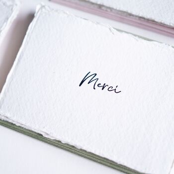 Merci Letter Pressed Note Card Set, 2 of 3