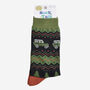 Men's Bamboo Socks Green Fair Isle Off Roader, thumbnail 4 of 5