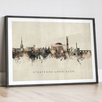 Stratford Upon Avon Skyline Cityscape Art Print, 12 of 12