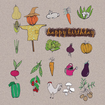 'Veggie Patch' Birthday Card, 3 of 4