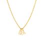 Mens Mini Gold Plated Initial With Cuban Chain Necklace, thumbnail 10 of 10