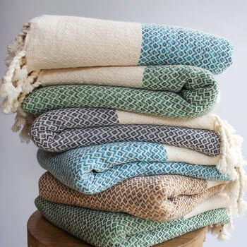 Handwoven Sofa Throw Shawl, Christmas Gift For Couple, 6 of 11