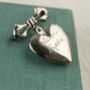 Silver Heart Locket Personalised Brooch Pin, thumbnail 1 of 12