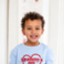 Valentines 'Mini Heartbreaker' Personalised Name Embroidered Sweatshirt, thumbnail 7 of 9