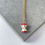 Enamel Apple Core Necklace – ‘To The Core’, thumbnail 1 of 5