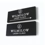 Personalised Matte Black House Sign With Raised White Lettering Lettering, thumbnail 5 of 6