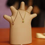 Minimalist Hand Shaped Ceramic Jewellery Holder Ring And Necklace Stand, thumbnail 2 of 10