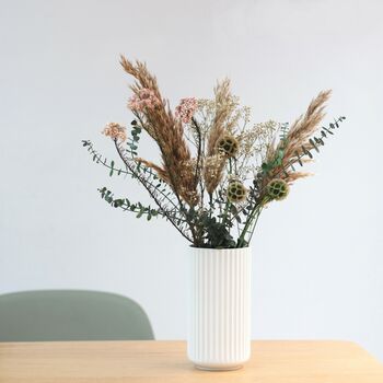 Sustainable Pampas And Eucalyptus Letterbox By shida preserved flowers ...