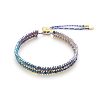 Yolia Blue Woven Bracelet, 2 of 5