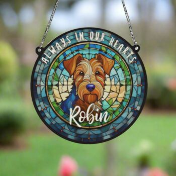 Welsh Terrier Memorial Suncatcher, 6 of 6