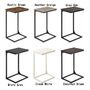 C Shaped Sofa Side Table Bedside Table With Metal Frame, thumbnail 9 of 9