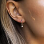Margot. Sterling Silver Cubic Zirconia Hoop Earrings, thumbnail 1 of 4