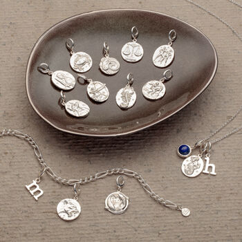 Sagittarius Zodiac Necklace, Silver Or Gold Plated, 8 of 9