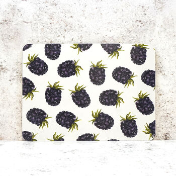 Blackberry Placemats | Illustrated Tableware Set | British Made, 3 of 3