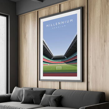 Wales Football Millennium Stadium Poster, 3 of 8