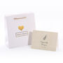 Double Hearts Interlock Necklace Mother And Daughter Card, thumbnail 8 of 8