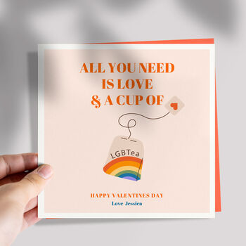 All You Need Is Love And A Cup Of Lgb Tea Card, 2 of 5