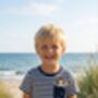 Zippy Navy Stripe T Shirt, thumbnail 6 of 7