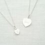 Sterling Silver Sia Personalised Heart Necklace, thumbnail 3 of 12